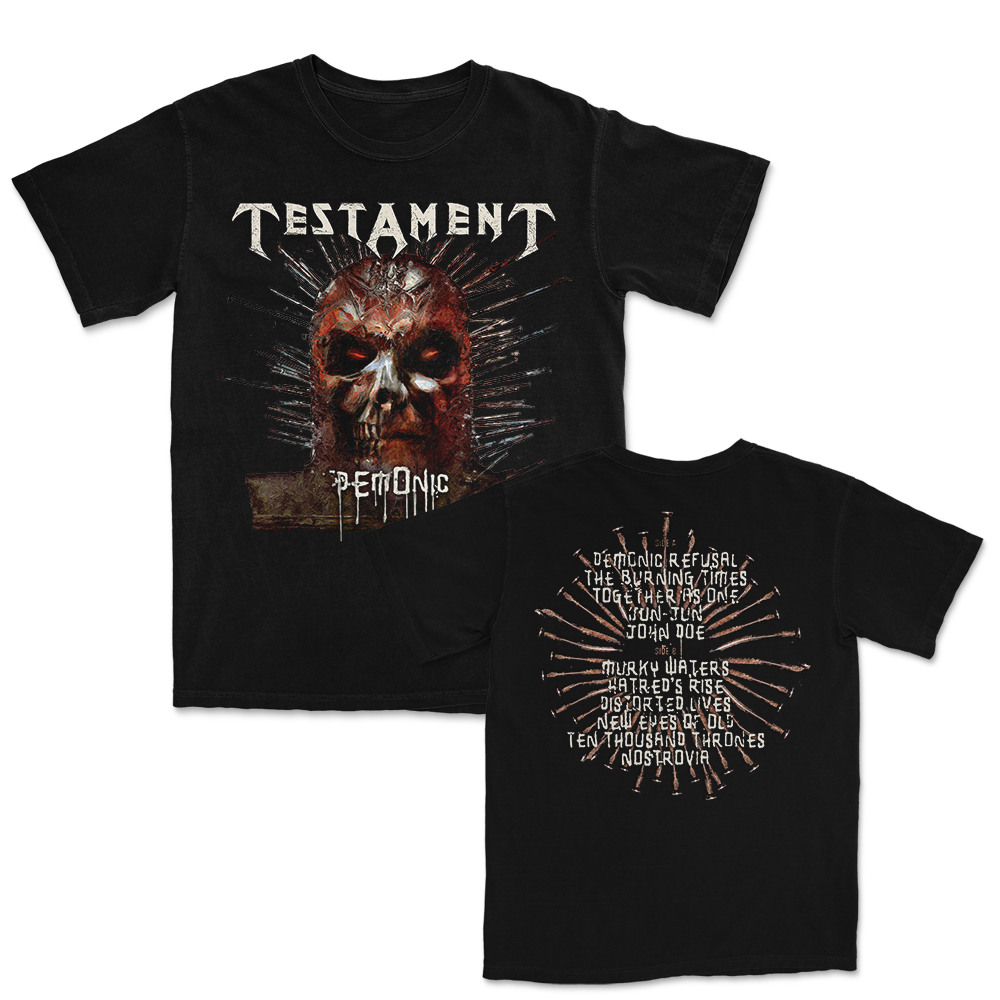 Demonic T-Shirt (Black) – Testament Shop Demonic T-Shirt (Black) – Testament Shop