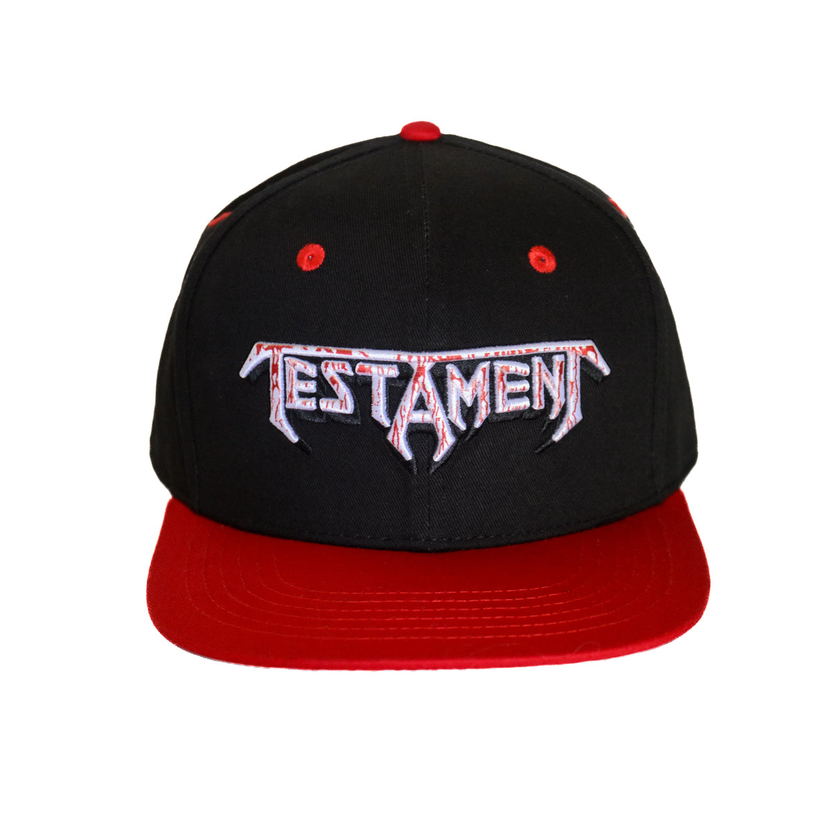 Skull Blood Logo Custom Snapback Hat (Black)