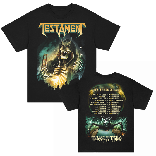 Thrash Of The Titans Spring 2026 Tour T-Shirt (Black)