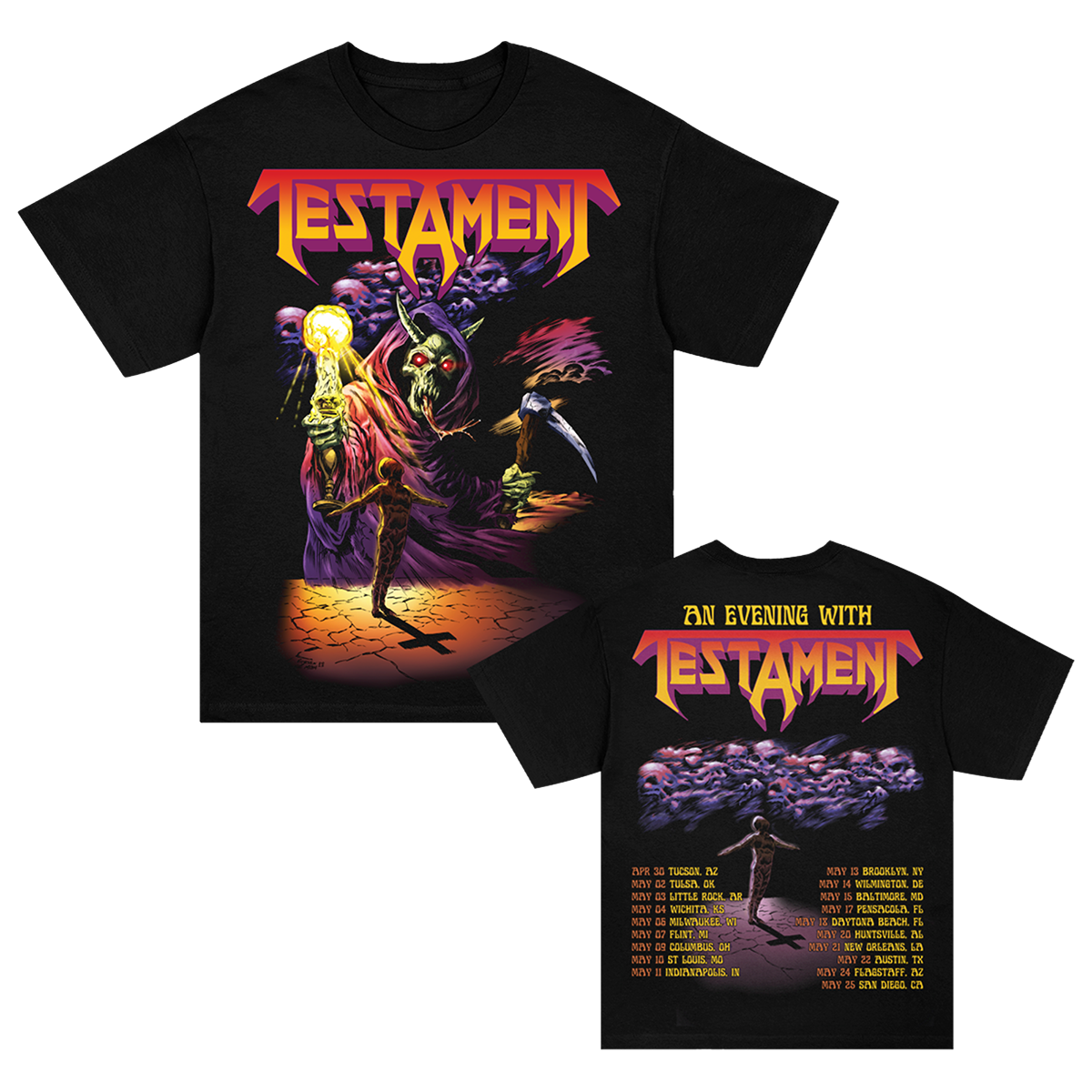 Testament Merch Table Testament Online Store β Testament Shop